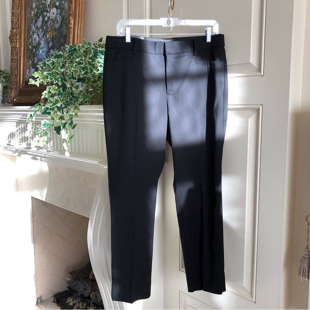 Banana Republic Black Slim Straight Ankle Pant New Size 10P